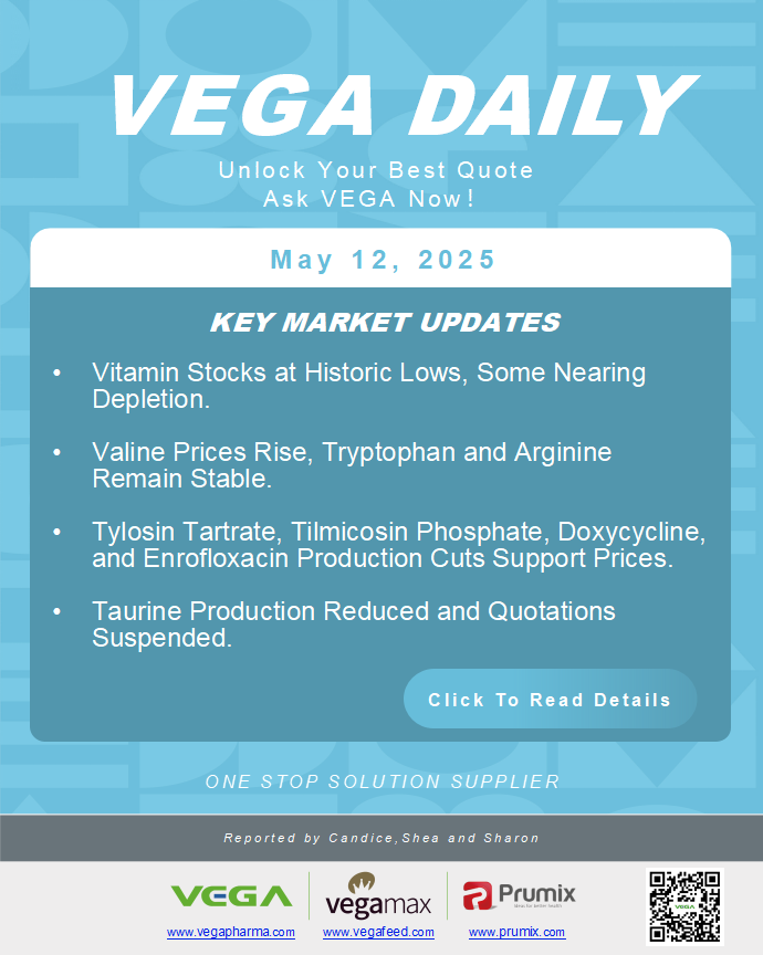 Vega Daily Dated on May 12th 2025 Vitamin Amino Acid APl Food Additives.png